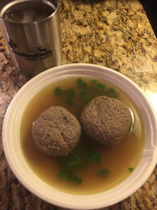 Whitetail Deer Liver Dumpling Soup