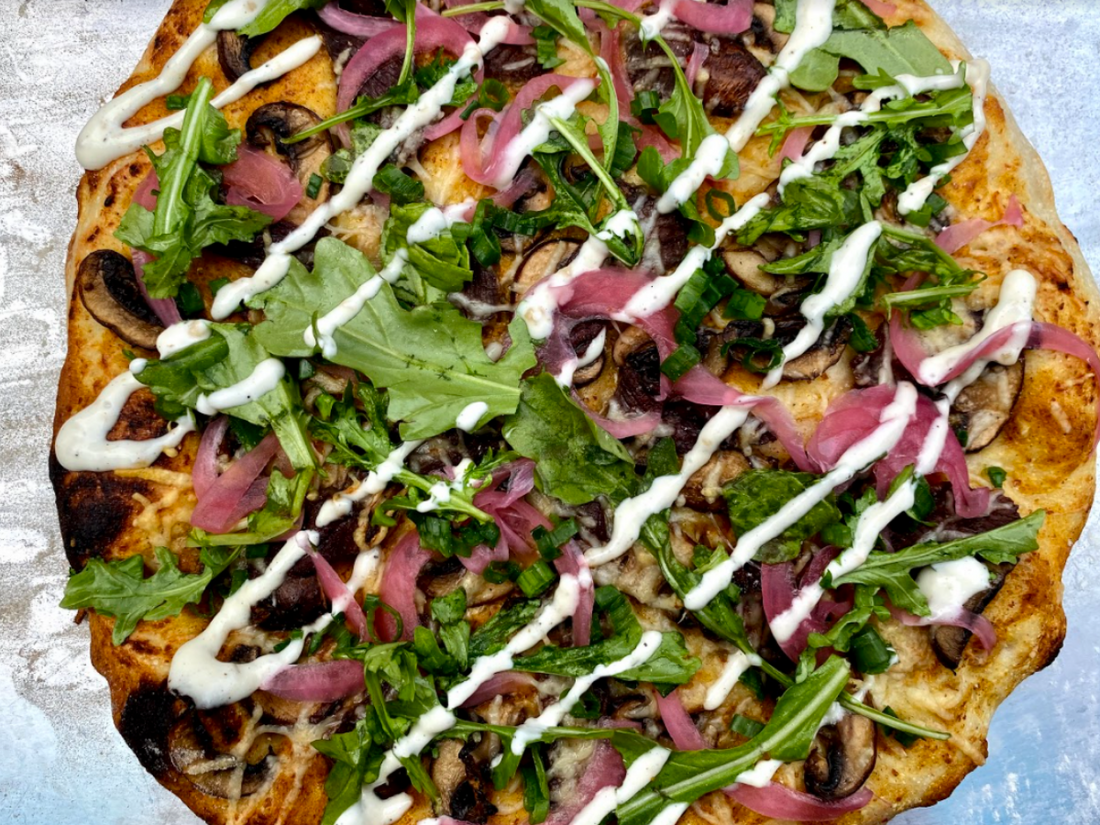 Homemade Venison New York Strip Pizza