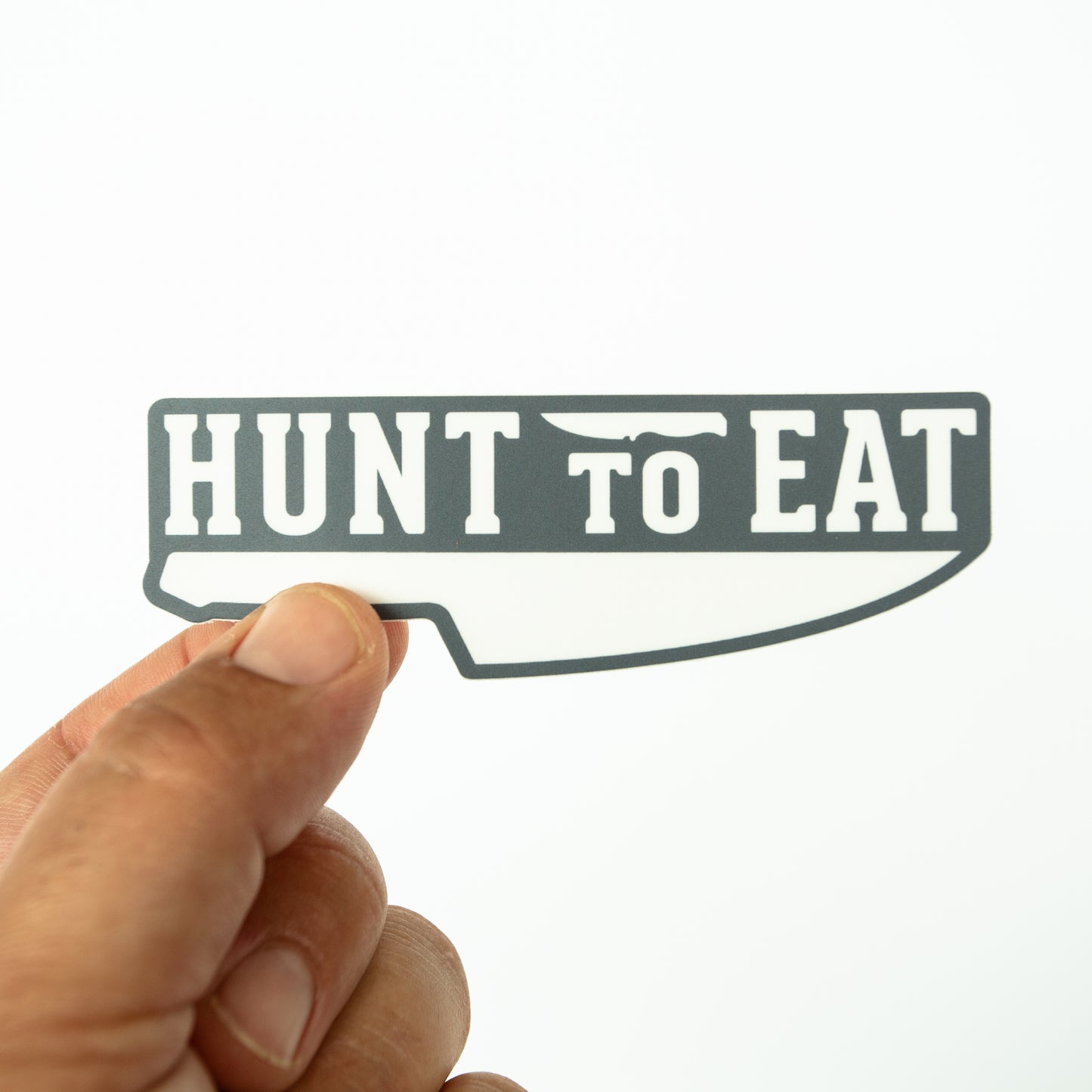 Hunt To Eat Logo Sticker