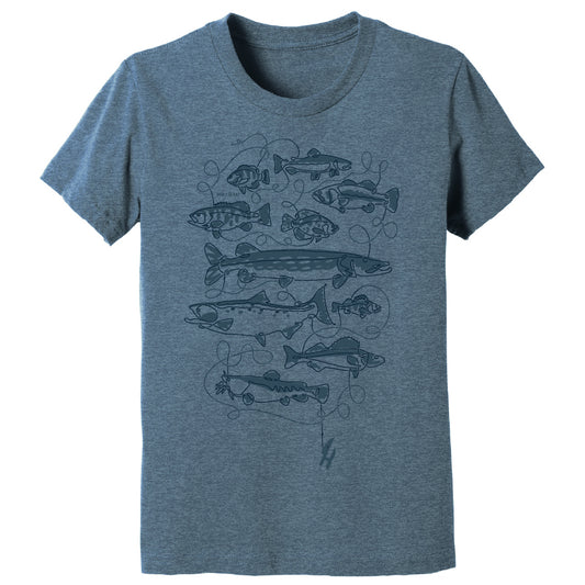Fish on the Line - Youth T-shirt