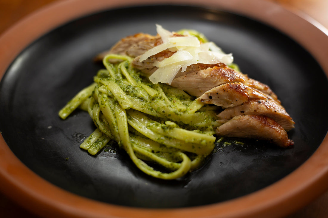 Foraged "Garlic Mustard" Pesto with Wild Turkey Tenderloin