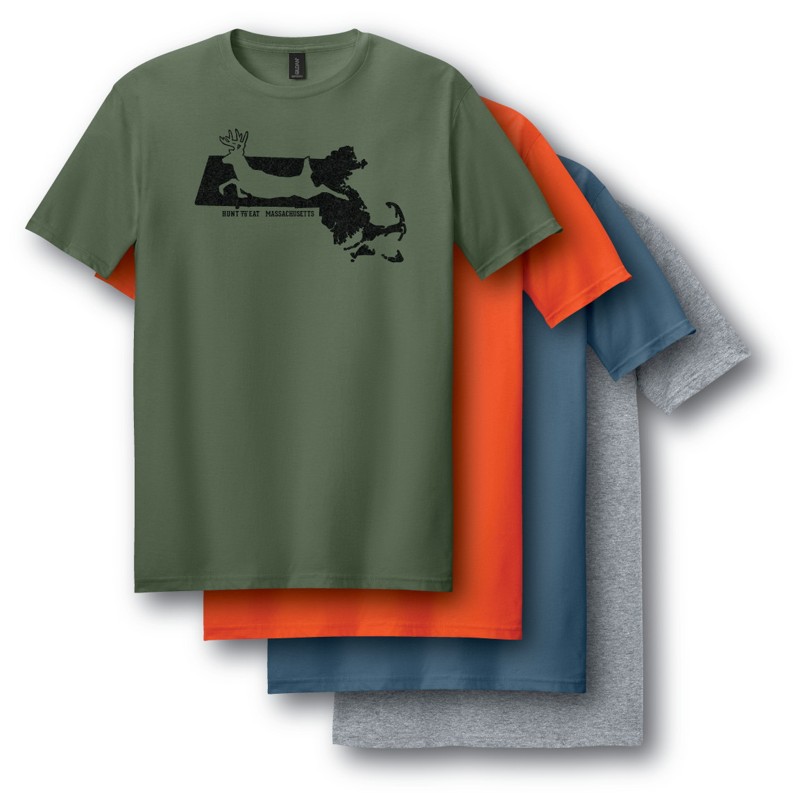Massachusetts Whitetail State T-Shirt
