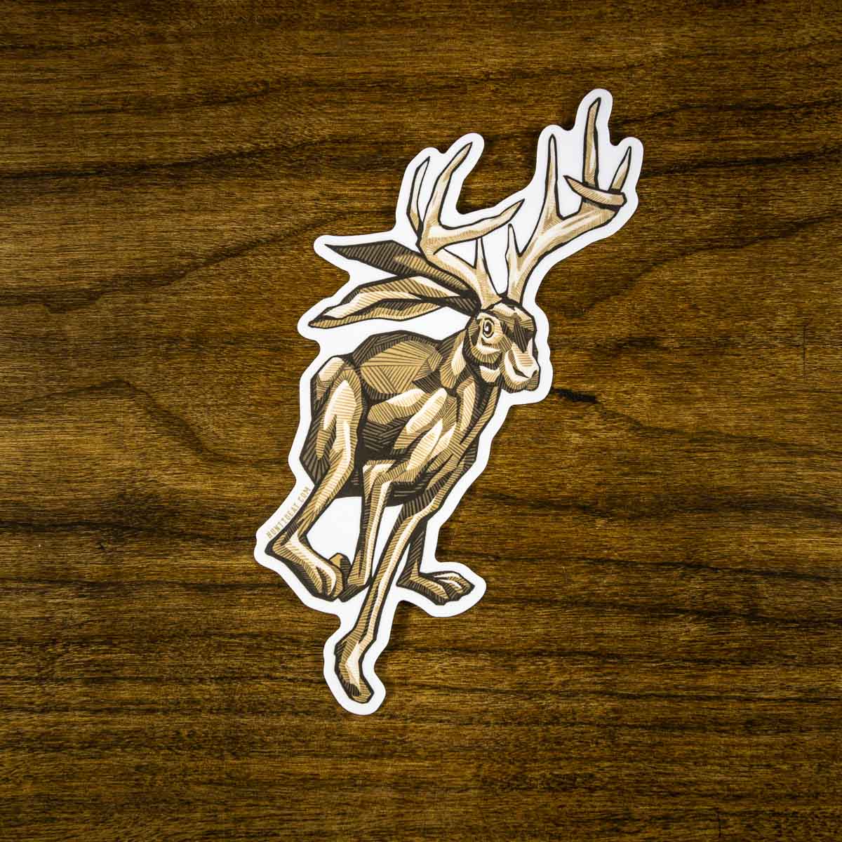 Jackal Sticker Running Jackalope Sticker – Hunt To Eat