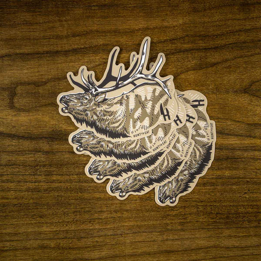 Bugling Elk Sticker
