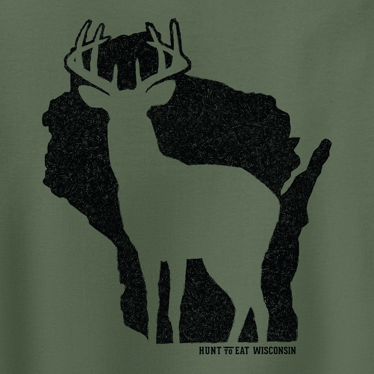 Wisconsin Whitetail State T-Shirt